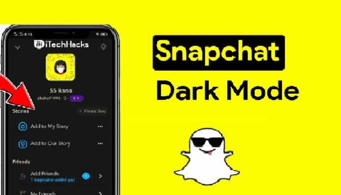 How to get dark mode on snapchat
